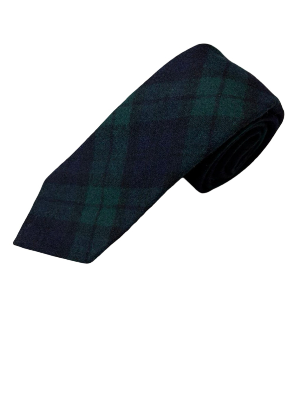 Vintage Pendleton Black Watch Plaid Wool Tie Palmer House Chicago
